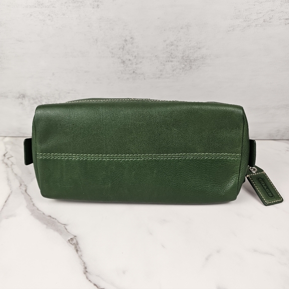 Coach Green Toiletry Travel Pouch - Picture 7 of 9